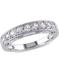 Mimi & Max - 4/5Ct Tgw Created Sapphire Anniversary Band - Lyst