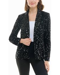 Nicole Miller - Dani Velvet Sequin Jacket - Lyst