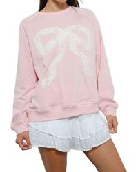 Pretty Garbage - Lace Bow Sweatshirt - Lyst