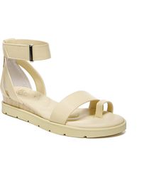 Franco Sarto - Davenport Faux Leather Ankle Strap Wedge Sandals - Lyst