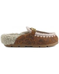 Mou - Winter Bio Italian Leather Slide - Lyst