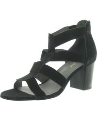 David Tate - Francis Suede Caged Heels - Lyst