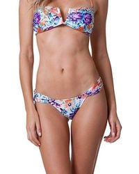 ViX - Tide Floral Loop Teeny Bikini Bottom - Lyst