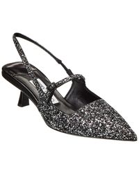 Jimmy Choo - Glitter Slingback Pointed Pumps - Lyst