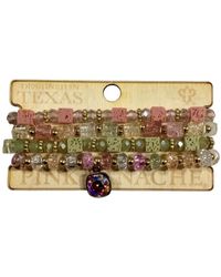 Pink Panache - Petal Glow Stack Bracelet - Lyst