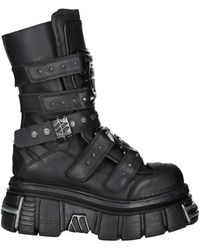 New Rock - M-Met422-S1 Boots Leather Platform - Lyst