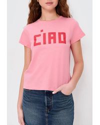 Clare V. - Classic Graphic Ciao Tee - Lyst