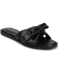 Journee Collection - Journee Prylin Flat Sandals - Lyst