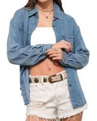 Blue B - Rocksteady Denim Button-Up Top - Lyst