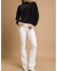 Umgee - Velvet Mock Neck Top - Lyst
