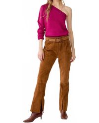 Lanhtropy - Tori Goat Suede Pant - Lyst