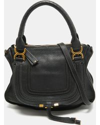 Chloé - Chloé Leather Medium Marcie Shoulder Bag - Lyst