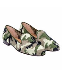 Stubbs And Wootton - Needlepoint Camouflage Loafer - Lyst