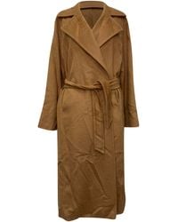 Max Mara - Manuela Belted Notched-Lapel Coat - Lyst