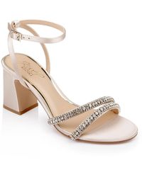 Badgley Mischka - Rosa Faux Leather Ankle Strap - Lyst