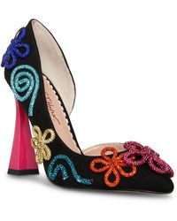 Betsey Johnson - Kimara Embellished Pointed Toe D'orsay Heels - Lyst