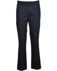 Aspesi - Straight-Leg Cotton Trousers With Classic Waistband And Practical Pockets - Lyst