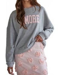 By Together - Amore French Terry Pullover Sweater - Lyst