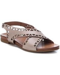 Carmela - Clarisa Leather Flat Slingback Sandals - Lyst