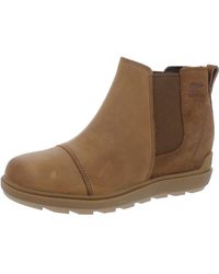 Sorel - Evie Ii Leather Pull On Chelsea Boots - Lyst