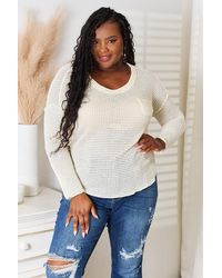 TRUEDAMES - Culture Code Full Size Scoop Neck Patch Pocket Top - Lyst