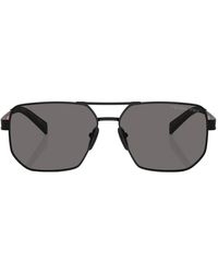 Prada Linea Rossa - Ps 51zs 1bo02g Navigator Polarized Sunglasses - Lyst