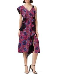 Prabal Gurung - Floral Ruffle Dress - Lyst