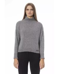 Baldinini - Gray Viscose Sweater - Lyst