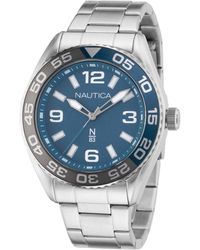 Nautica - Finn World Recycled Stainless Steel 3-hand Watch - Lyst