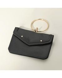Fashnzfab - Metal Ring Handle Faux Leather Mini Envelope Clutch Bag Crossbody Bag - Lyst