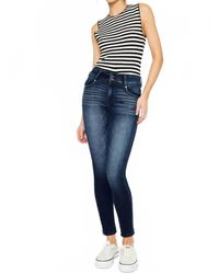 Kancan - Kassie Mid Rise Super Skinny Jeans - Lyst