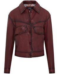 Infinity Leather - Retro Biker Leather Jacket - Lyst