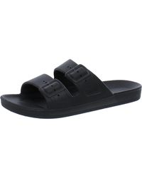 FREEDOM MOSES - Two Band Slip On Open Toe Pool Slides - Lyst
