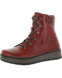 Fly London - Roxy Leather Platform Combat & Lace-up Boots - Lyst
