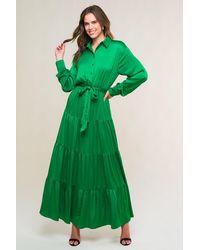 TRUEDAMES - Chic Intent Bright Woven Midi Dress - Lyst