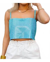 BuddyLove - Rhinestone Crop Top - Lyst