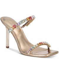 INC - Diana Sapphire Jeweled Square Toe Heels - Lyst