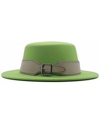 NF - Woolen Belted Fedora Hat - Lyst