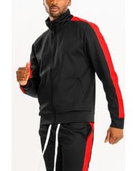 TRUEDAMES - Track Single Stripe Jacket - Lyst