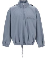 Rier - Light Removable Hood Cotton Windbreaker - Lyst