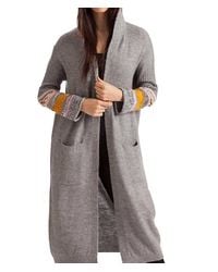 French Kyss - Natalia Long Cardigan With Hood - Lyst