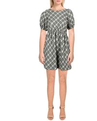 Line & Dot - Lisa Puff Sleeve Short Mini Dress - Lyst