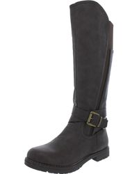 Gc Shoes - Faux Leather Tall Knee-high Boots - Lyst