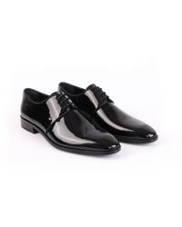 VELLAPAIS - Irving Patent Leather Derby Shoes - Lyst