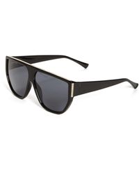 Guess Factory - Flat Brow Plastic Round Sunglasses - Lyst