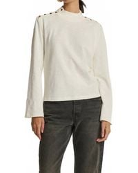 Nation Ltd - Neda Long Sleeve Top With Button Detail - Lyst