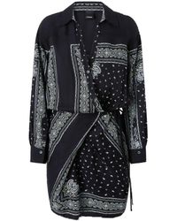 Pinko - Mesopotamia Dress With Side Tie Fastening - Lyst