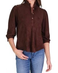 Duffield Lane - Mckenzie Washable Suede Top - Lyst