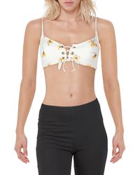 O'neill Sportswear - Mai Lace-up Floral Bikini Swim Top - Lyst