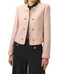 Joseph Ribkoff - Bouclé Collarless Jacket With Buttons - Lyst